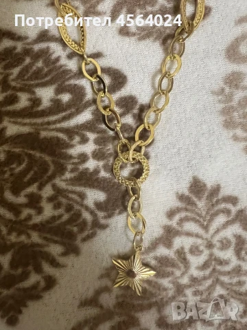 Дамски комплект позлатен, снимка 2 - Бижутерийни комплекти - 51370453