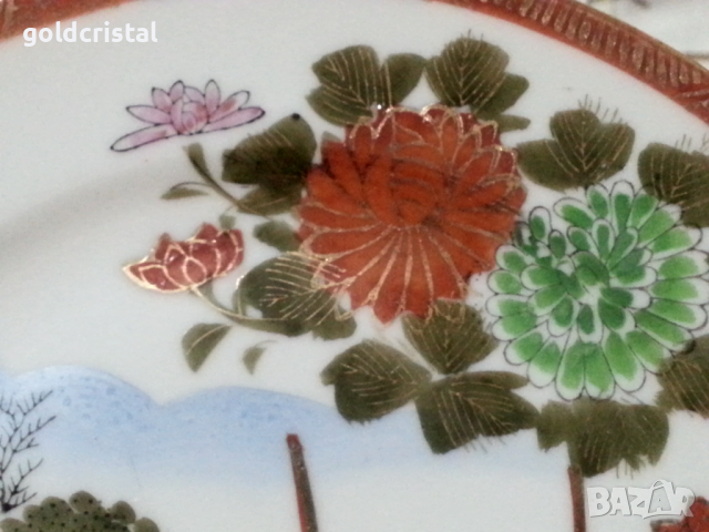 Японски фин порцелан чинии, снимка 8 - Антикварни и старинни предмети - 44797498