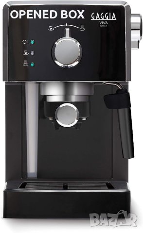 Gaggia RI8433/11 Viva Style ръчна еспресо кафе машина, за смляно кафе и капсули, 15 бара, 1 л, 1025 