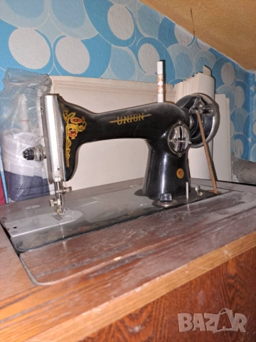 Ретро Шевна машина, крачна-”Юнион” ”Union” антикварна стара старинна, снимка 5 - Шевни машини - 53612441