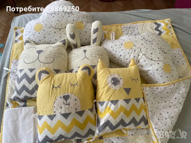 Бебешки сет за кошара - Сладък сън, снимка 2 - Спално бельо и завивки - 56045698