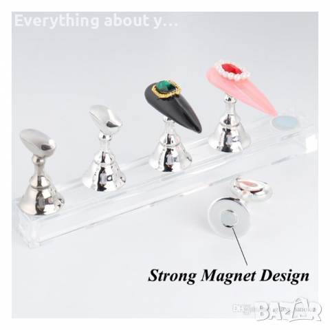 Поставки с магнит за изкуствени нокти, снимка 4 - Продукти за маникюр - 36138094