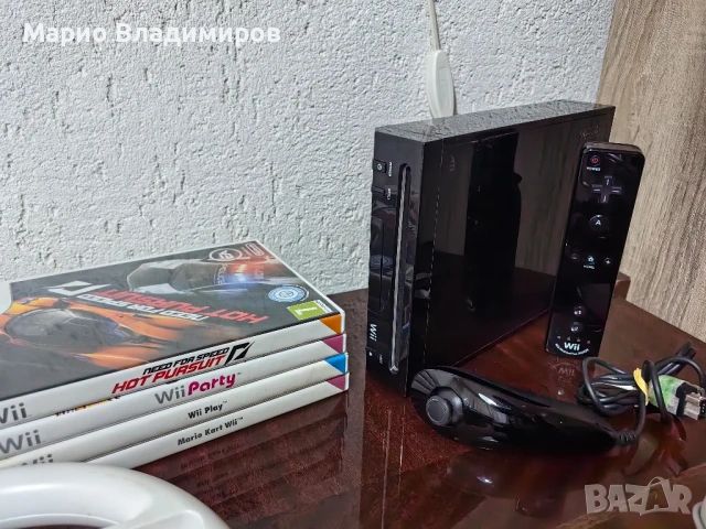 Nintendo wii black + игри, снимка 6 - Nintendo конзоли - 51006843