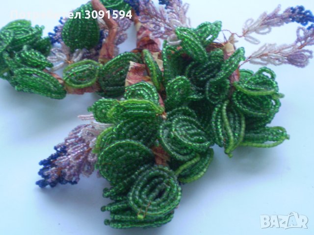 Декоративна украшение изработено ръчно от многоцветна  мъниста, снимка 6 - Декорация за дома - 34609757