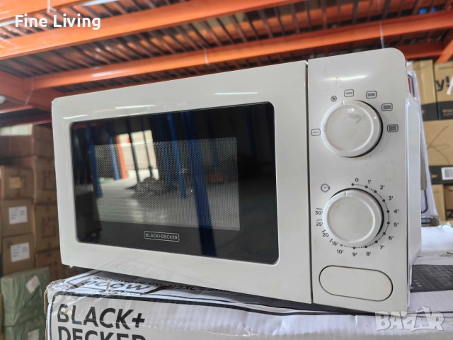 Микровълнова фурна Black+Decker BXMZ701E – 700W, с грил функция, 20 л., снимка 6 - Микровълнови - 52085093