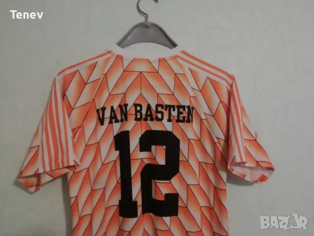 Холандия #12 Ван Бастен 1988 футболна тениска фланелка Holland Van Basten Netherlands, снимка 3 - Тениски - 49875405