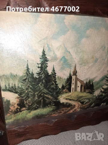 маслена картина, снимка 2 - Антикварни и старинни предмети - 53517749