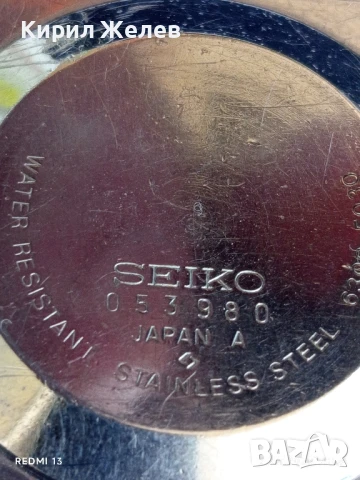 Стар механичен часовник SEIKO JAPAN рядък за КОЛЕКЦИЯ 45647, снимка 6 - Антикварни и старинни предмети - 51092582