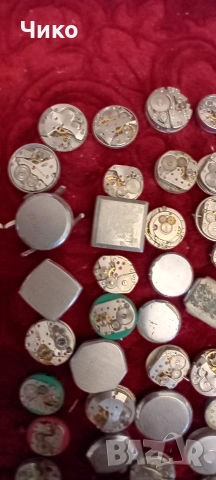 50бр механизми от дамски ръчни руски часовници , снимка 6 - Антикварни и старинни предмети - 53783955