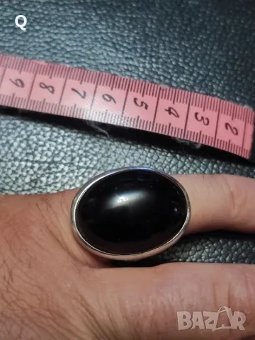 стар сребърен пръстен с камък , снимка 9 - Пръстени - 50276783