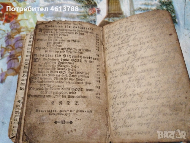 Много стар немски молитвеник, снимка 12 - Антикварни и старинни предмети - 52003671