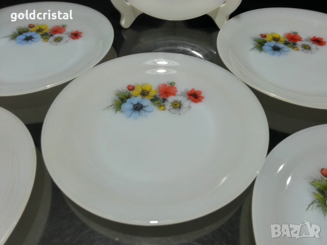 френски аркопал чинии , снимка 4 - Антикварни и старинни предмети - 53226031