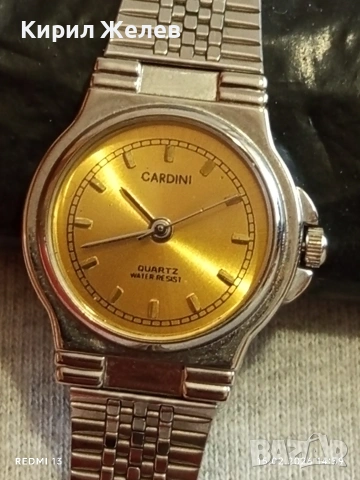 Красив стилен дамски часовник CARDINI QUARTZ JAPAN MOVT перфектно състояние 51844, снимка 2 - Дамски - 53484616