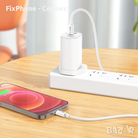 Кабел USB-C - Lightning, BLUE Power BBX36, 1м, 3A, в кутия, Бял , снимка 4 - Оригинални зарядни - 52575692