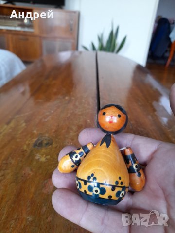 Стара дървена фигурка #7, снимка 3 - Колекции - 42483592