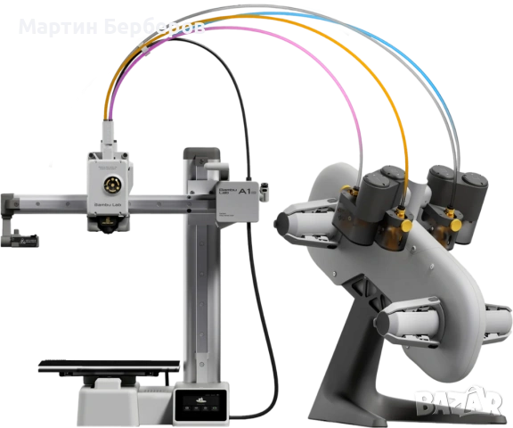 3D Bambu Lab A1 mini Combo + 6 броя филаменти към тях