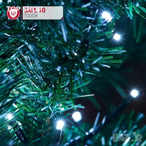 Светлина верига 50метра с 500 диода- бяло- синя светлина , снимка 2 - Външни лампи - 48500164