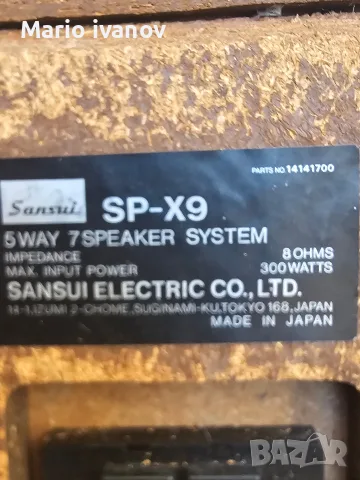 Sansui SP-X9. легендарни тонколони, снимка 3 - Тонколони - 55985008