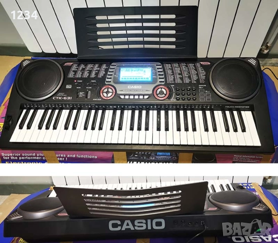 Синтезатор клавир CASIO CTK-631 с динамична клавиатура 5 октави