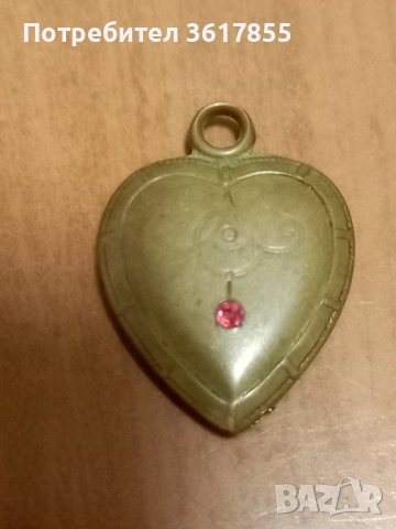 Старинна висулка с естествен рубин, снимка 1