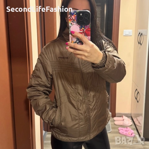 Дамско яке Columbia Interchange Omni-Shield с цип, кафяво, размер M, снимка 11 - Якета - 53477492