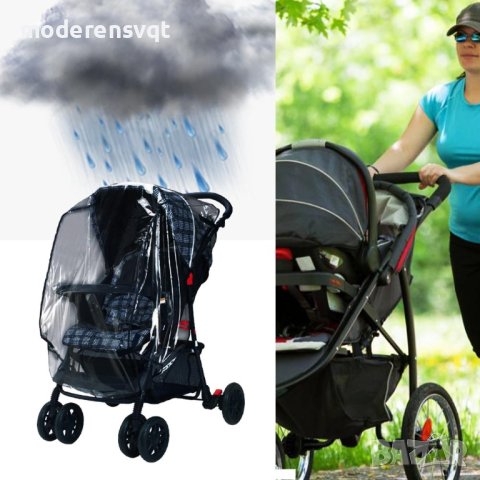 Универсален дъждобран за бебешка количка, снимка 6 - Детски колички - 41847035
