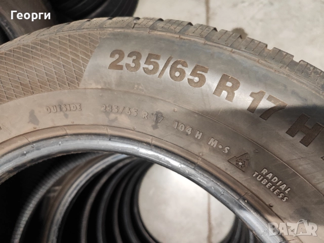 4бр. зимни гуми 235/65/17 Continental, снимка 6 - Гуми и джанти - 52415622