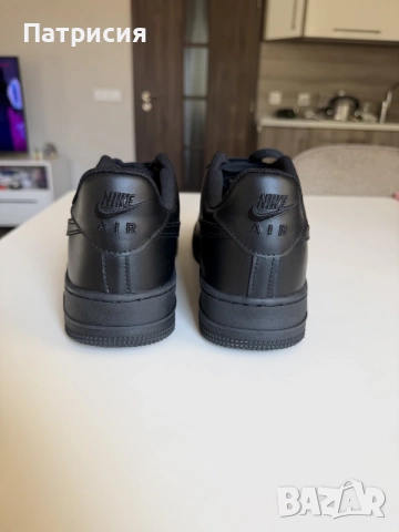 Черни мъжки сникърси маратонки Nike Air Force 1 Low ниски кецове, размер 45, черен цвят, black, AF1, снимка 8 - Кецове - 56043272