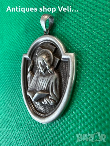 Сребърна висулка-икона №7748, снимка 3 - Колиета, медальони, синджири - 53030189