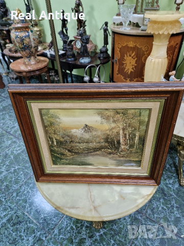 Много красива антикварна френска картина емайл , снимка 4 - Антикварни и старинни предмети - 44838274