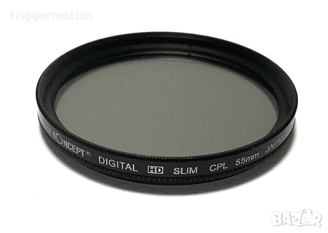 55мм Поляризационен Филтър K&F Concept Digital HD Slim CPL Polariser , снимка 1