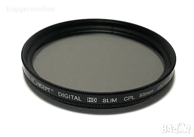 55мм Поляризационен Филтър K&F Concept Digital HD Slim CPL Polariser 