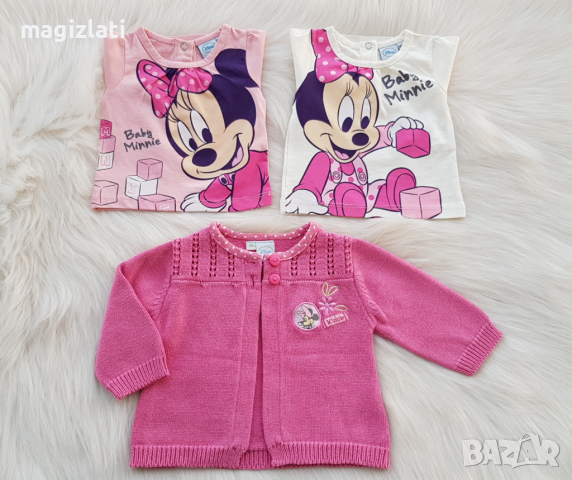 Блуза дънки и жилетка Мини Маус 0-3 месеца, снимка 12 - Комплекти за бебе - 36276904