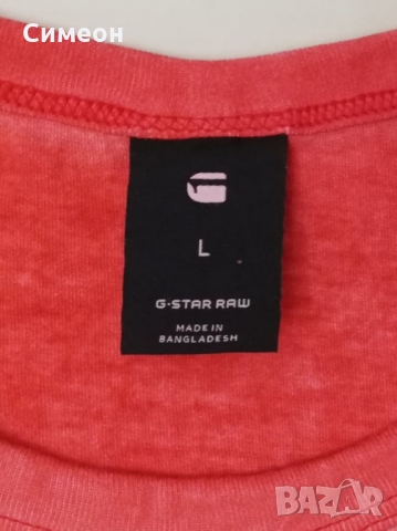 G-STAR RAW оригинална тениска L памучна фланелка LIFFY SLIM R T WMN, снимка 3 - Тениски - 36072248