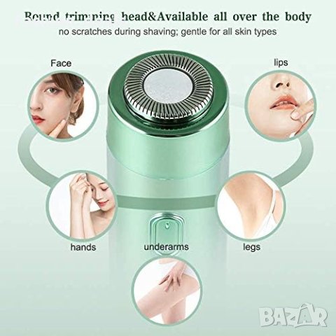 Нова Водоустойчива Електрическа дамска самобръсначка тример косми лице бикини, снимка 6 - Тримери - 41929703