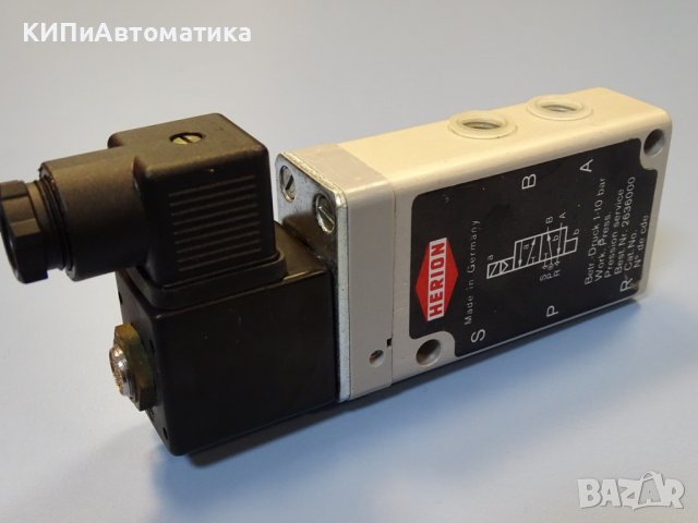 Пневматичен разпределител HERION 2636000 1/4, 220V, 10bar, снимка 7 - Резервни части за машини - 39374226