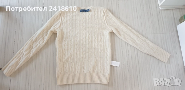 POLO Ralph Lauren Cable Wool / Cashmere Knit Womens Size S  НОВО! ОРИГИНАЛ! Дамски Пуловер, снимка 7 - Блузи с дълъг ръкав и пуловери - 52434170