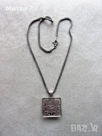 Сребърен медальон - 24, снимка 3 - Колиета, медальони, синджири - 39282476