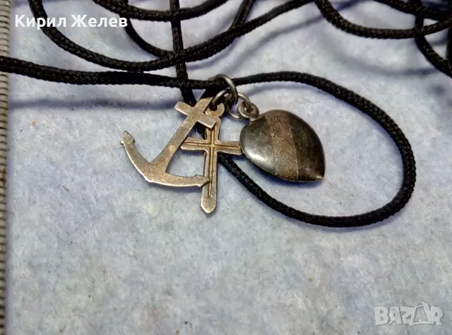 ВЯРА НАДЕЖДА ЛЮБОВ - СРЕБЪРНИ КРЪСТЧЕ КОТВА и СЪРЧИЦЕ СРЕБРО 925 ХРИСТИЯНСКА СИМВОЛИКА КОЛИЕ 49729, снимка 4 - Колиета, медальони, синджири - 49732806
