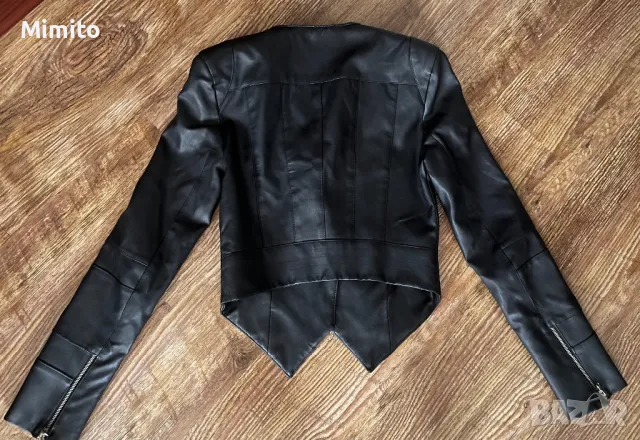 AVIN кожено яке с втален силует, снимка 4 - Якета - 49846167