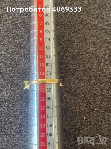 Нов златен пръстен 2.93гр  14к  54р-р, снимка 8 - Пръстени - 50824528