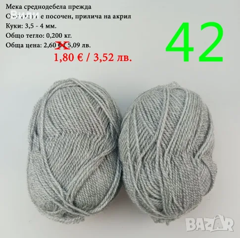 Евтини прежди в малки количества - нови и остатъци , снимка 5 - Други - 52042430