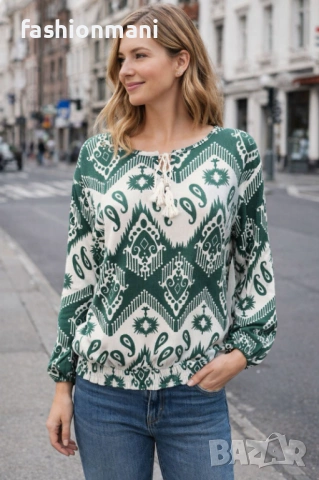 Елегантни блузи с ластик 4 цвята- код 1273, снимка 3 - Туники - 51888940