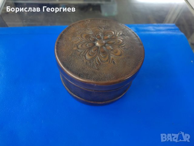 Медна кутия за бижута, снимка 3 - Антикварни и старинни предмети - 39327574