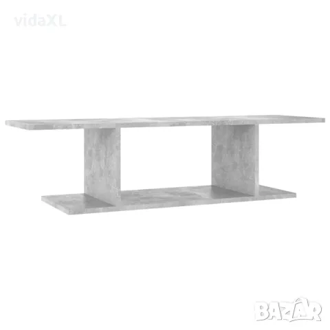 vidaXL ТВ шкаф за стенен монтаж, бетонно сив, 103x30x26,5 см（SKU:806984）, снимка 1 - Шкафове - 48560650