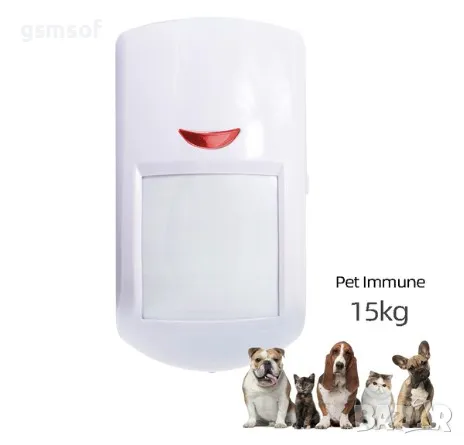 433 mhz PIR датчик движение за алармени системи (не засича обекти до 15кг)