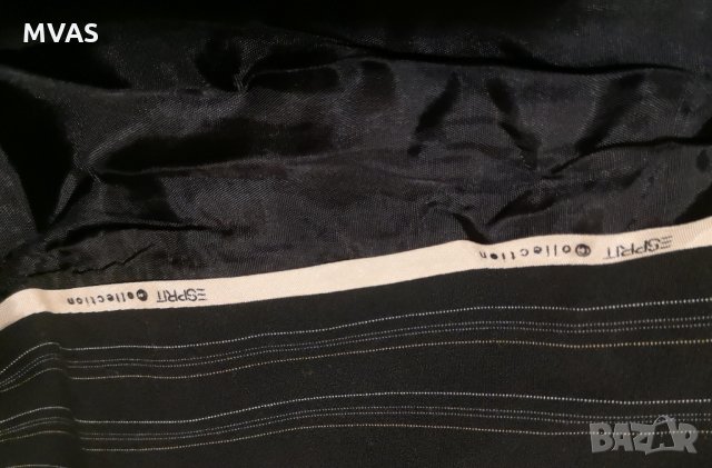 Ново черно сако с дълъг ръкав M 38 размер тънко райе, снимка 7 - Сака - 35795788