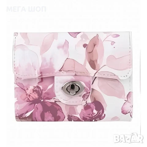 Дамско портмоне с флорален принт, снимка 7 - Портфейли, портмонета - 50485752