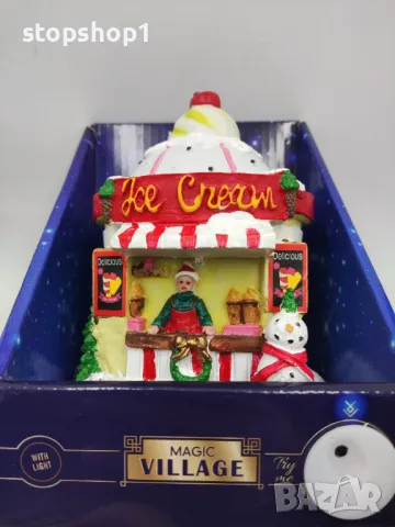 Magic Village лед коледна къща Christmas светеща ICE Cream , снимка 3 - Декорация за дома - 48015354