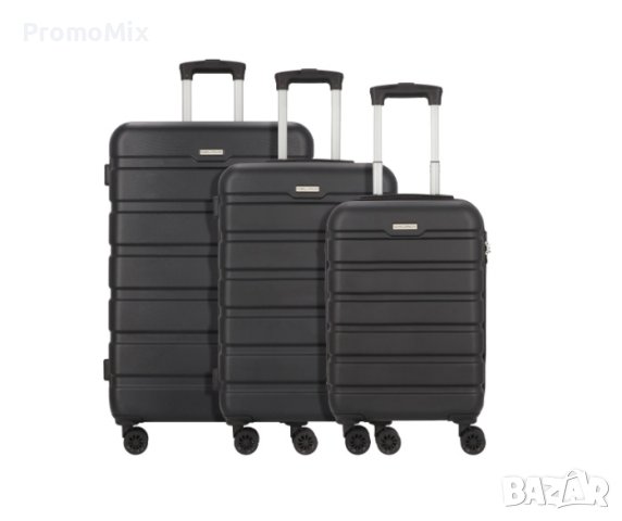 Комплект куфари Worldpack Phoenix 10439-0100 Black 3 броя 94L 59L 31L Твърди куфари с колела, снимка 11 - Куфари - 44211079